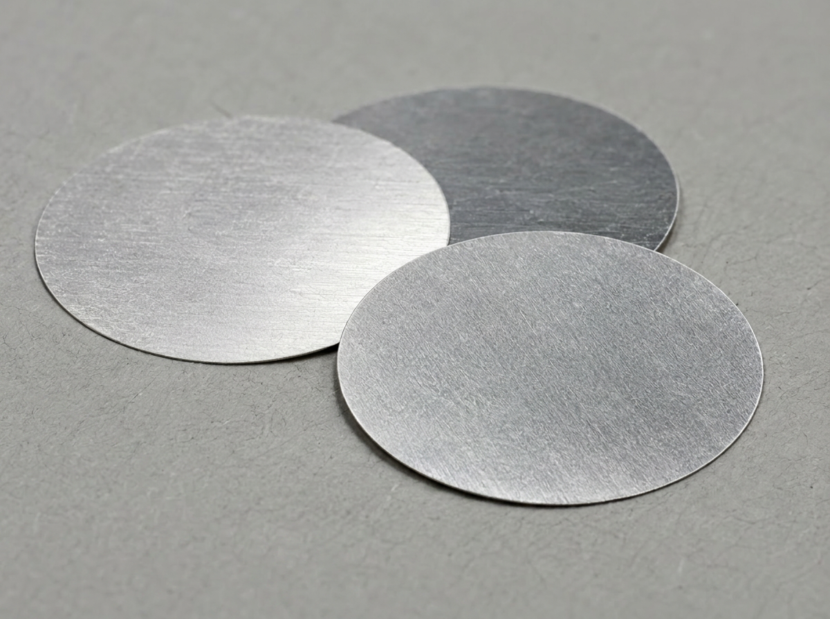 Beryllium foil window component under inspection lighting