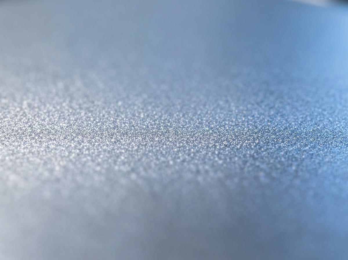 Inspection detail of a polished metallic surface